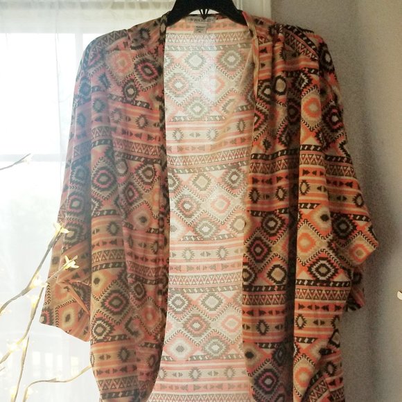 3X Aztec Print Cardigan - Picture 1 of 3